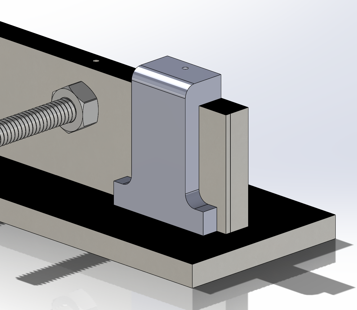 SolidWorks CAD model of drill guide I created